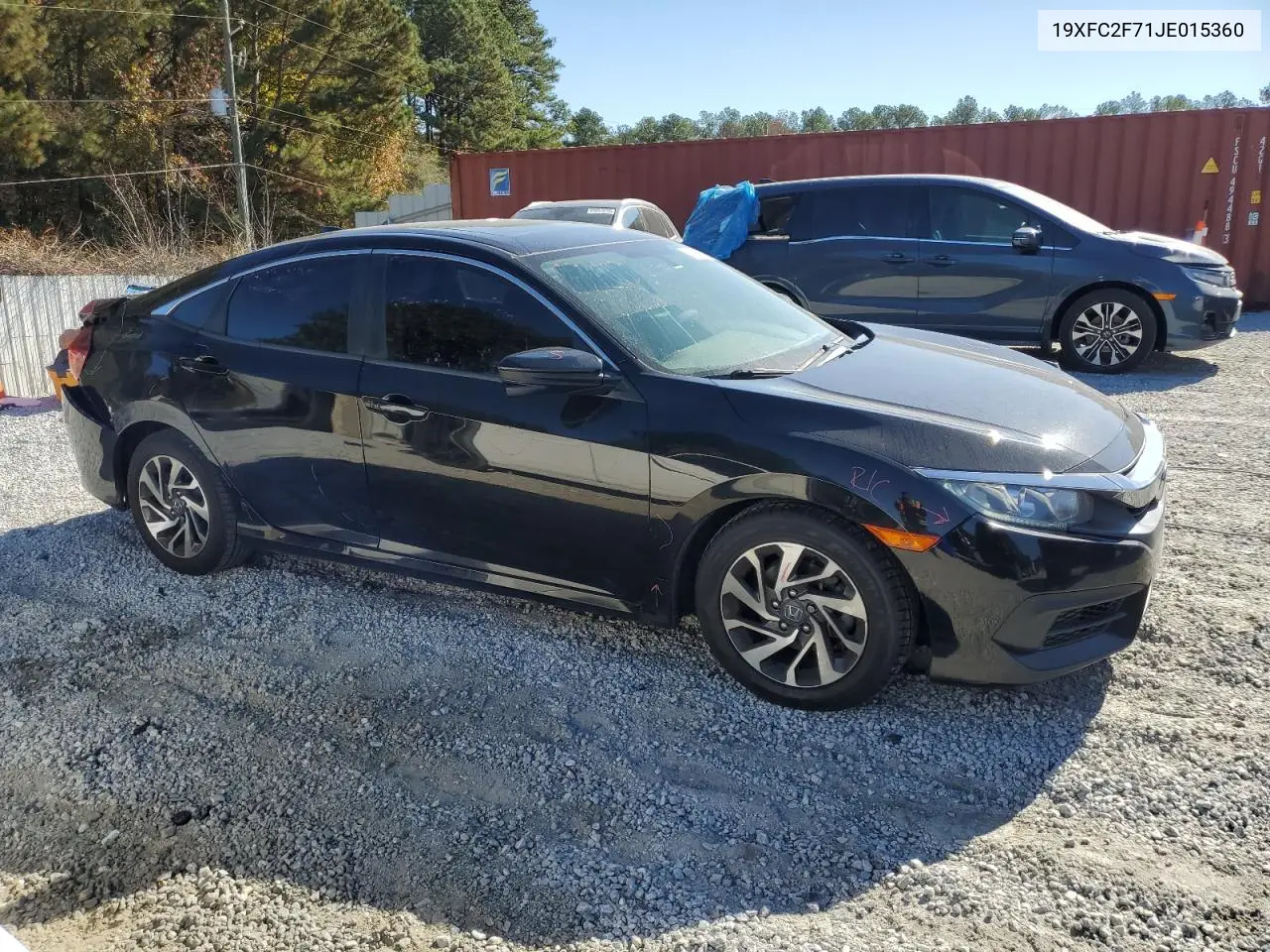 19XFC2F71JE015360 2018 Honda Civic Ex