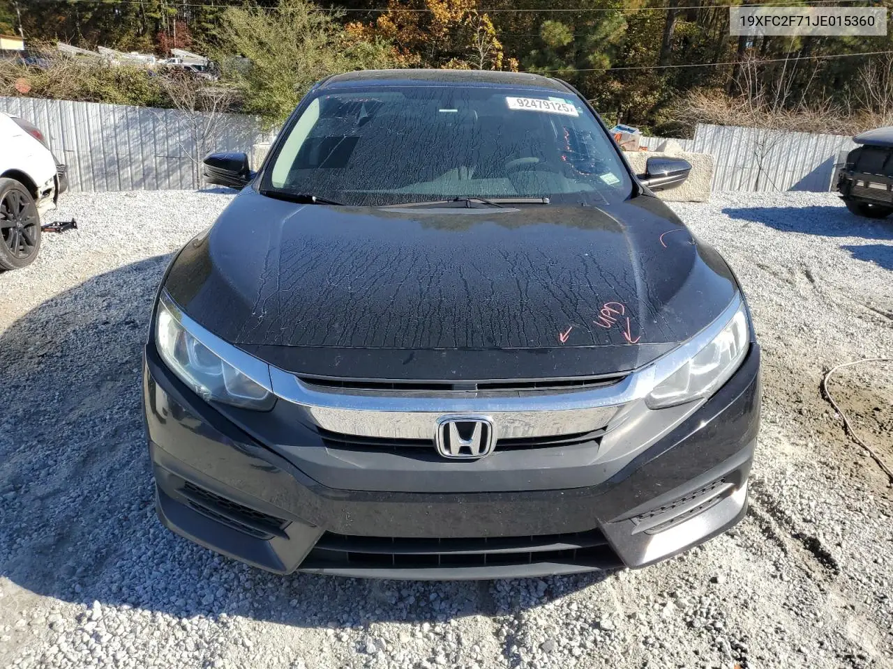 19XFC2F71JE015360 2018 Honda Civic Ex