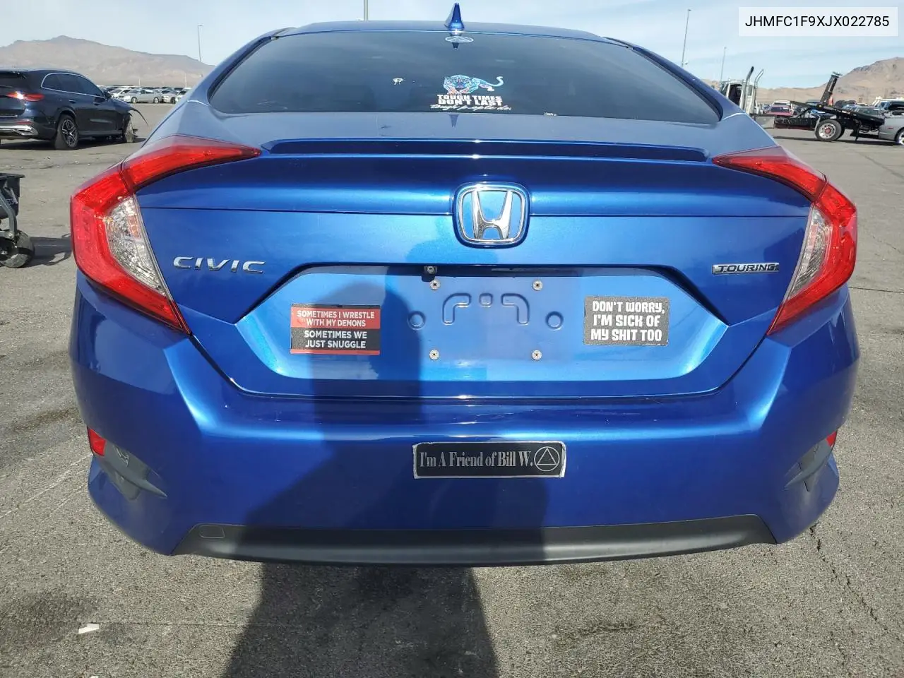 JHMFC1F9XJX022785 2018 Honda Civic Touring