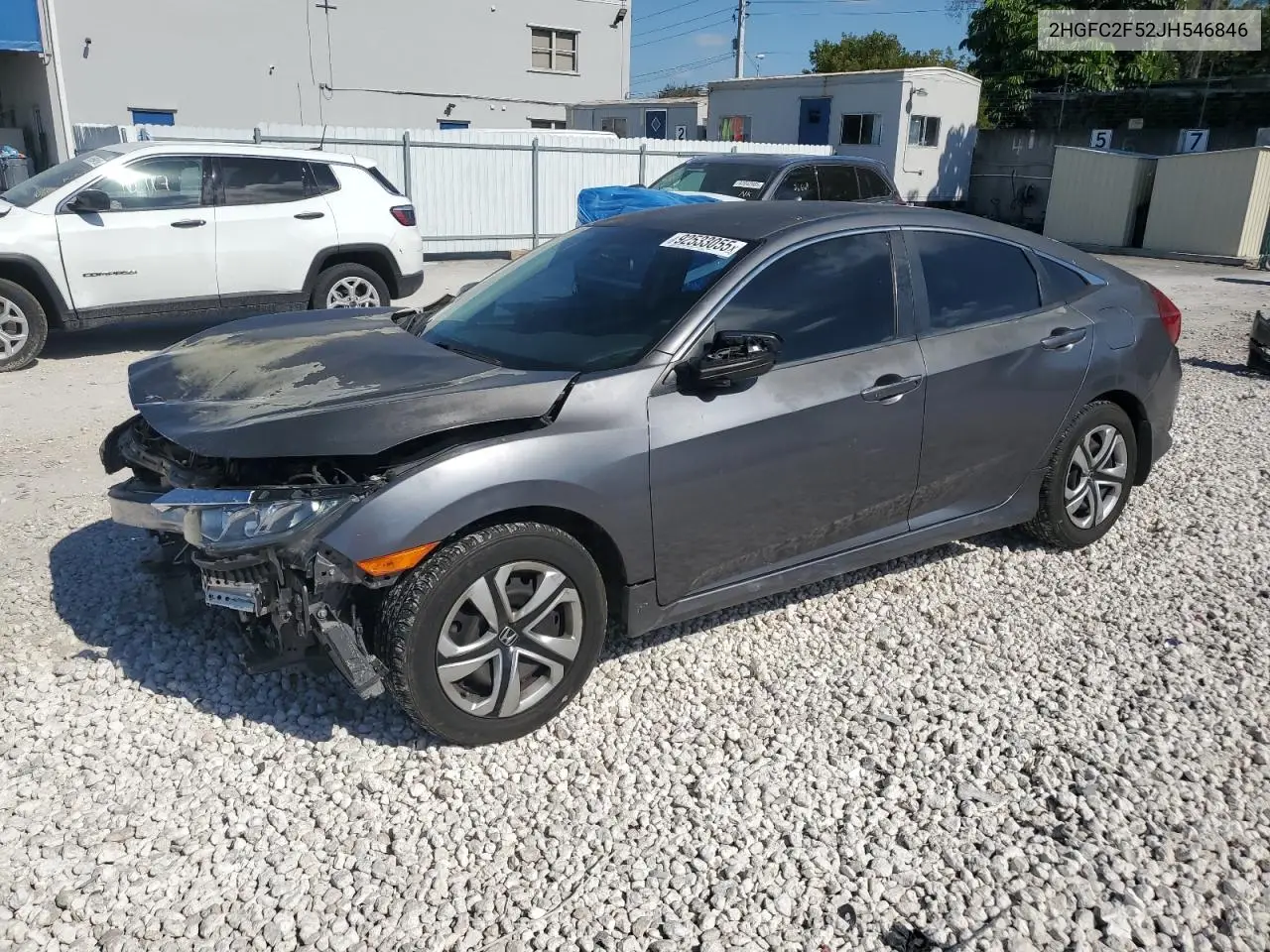 2HGFC2F52JH546846 2018 Honda Civic Lx