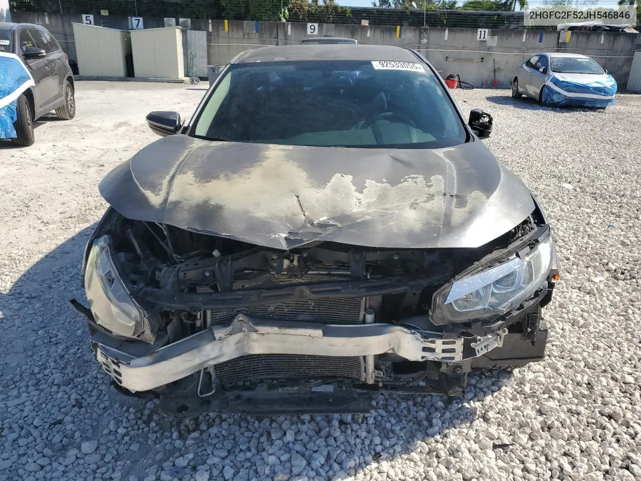 2HGFC2F52JH546846 2018 Honda Civic Lx
