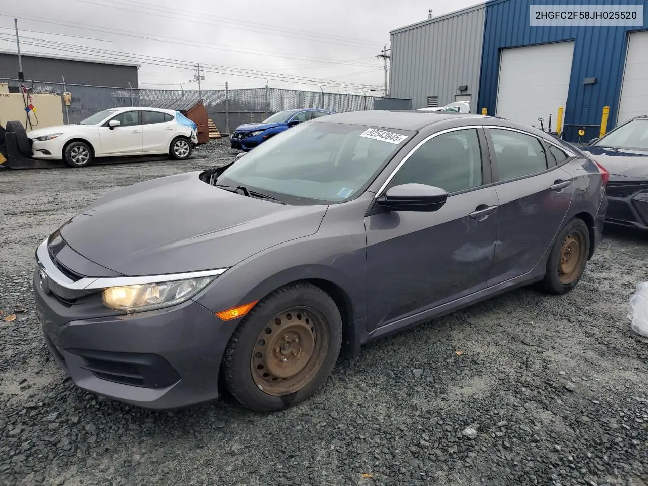 2HGFC2F58JH025520 2018 Honda Civic Lx