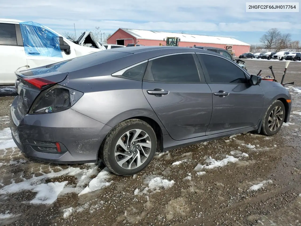 2HGFC2F66JH017764 2018 Honda Civic Lx