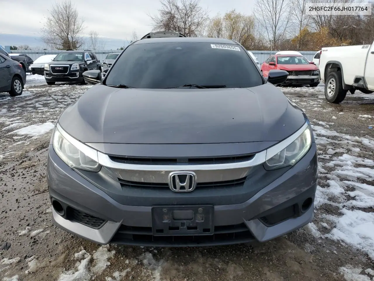 2HGFC2F66JH017764 2018 Honda Civic Lx