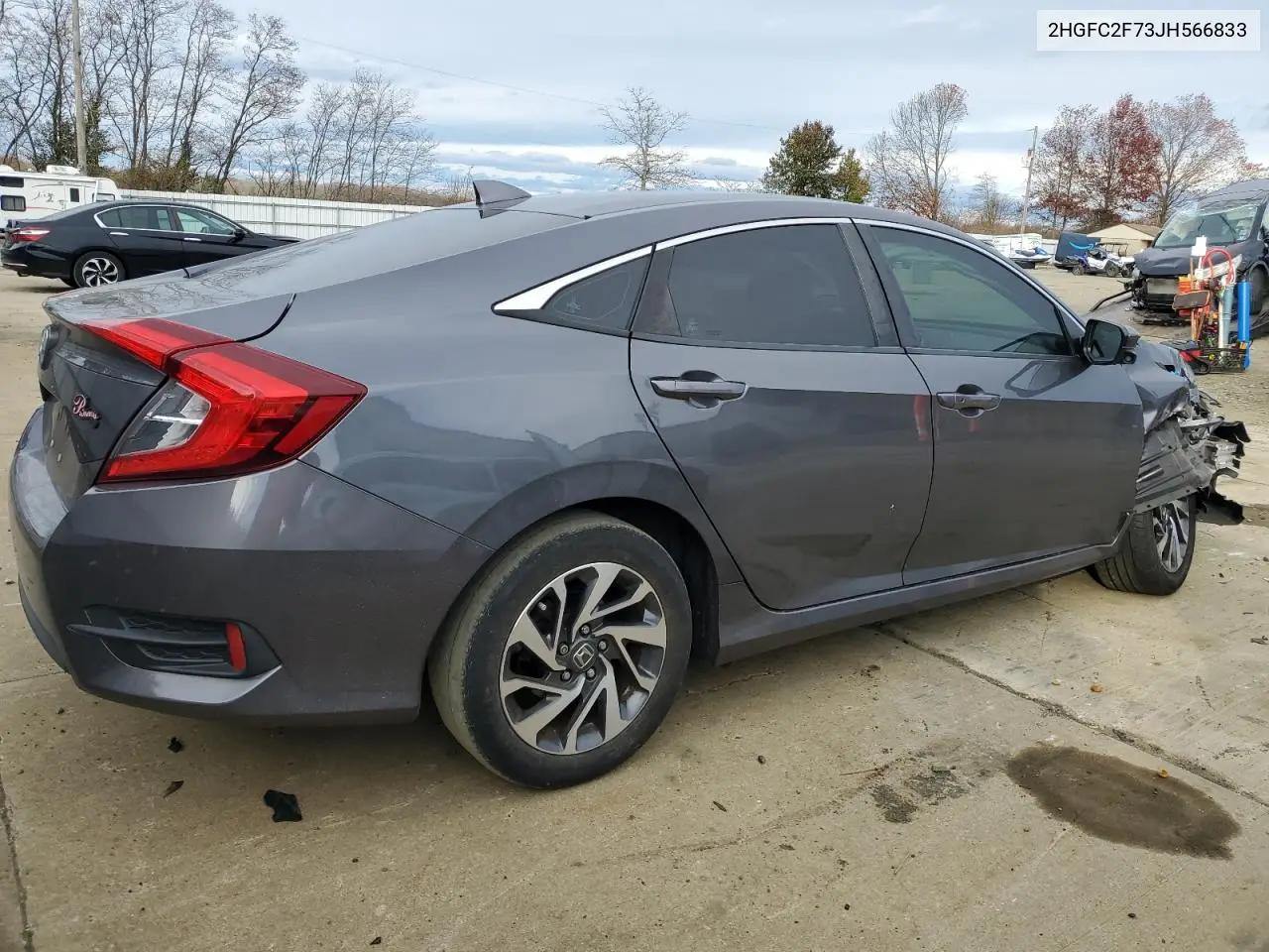 2HGFC2F73JH566833 2018 Honda Civic Ex