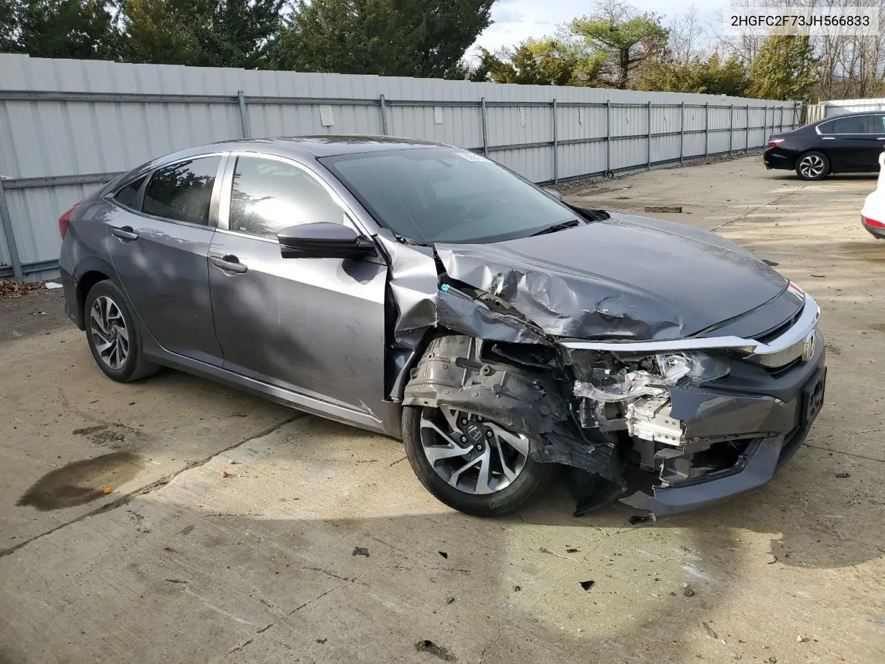 2HGFC2F73JH566833 2018 Honda Civic Ex
