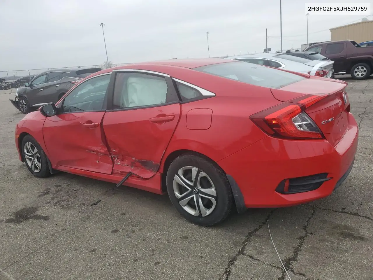 2HGFC2F5XJH529759 2018 Honda Civic Lx