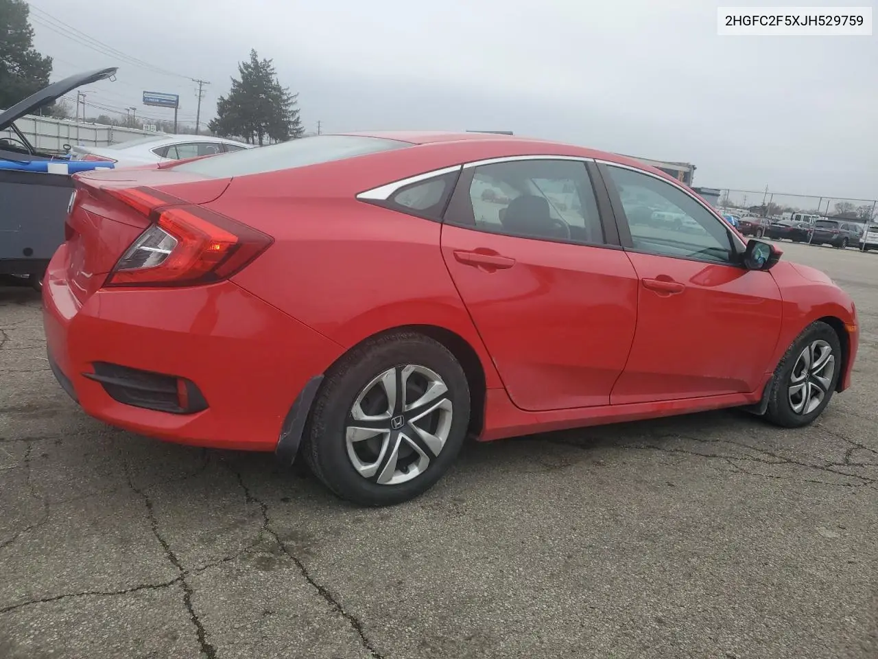2HGFC2F5XJH529759 2018 Honda Civic Lx