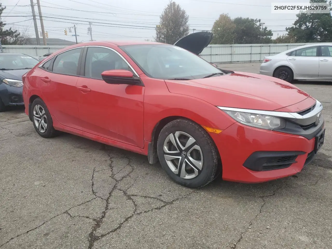 2HGFC2F5XJH529759 2018 Honda Civic Lx