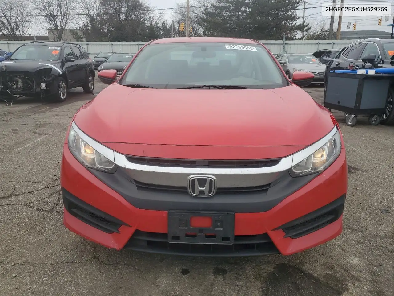 2HGFC2F5XJH529759 2018 Honda Civic Lx