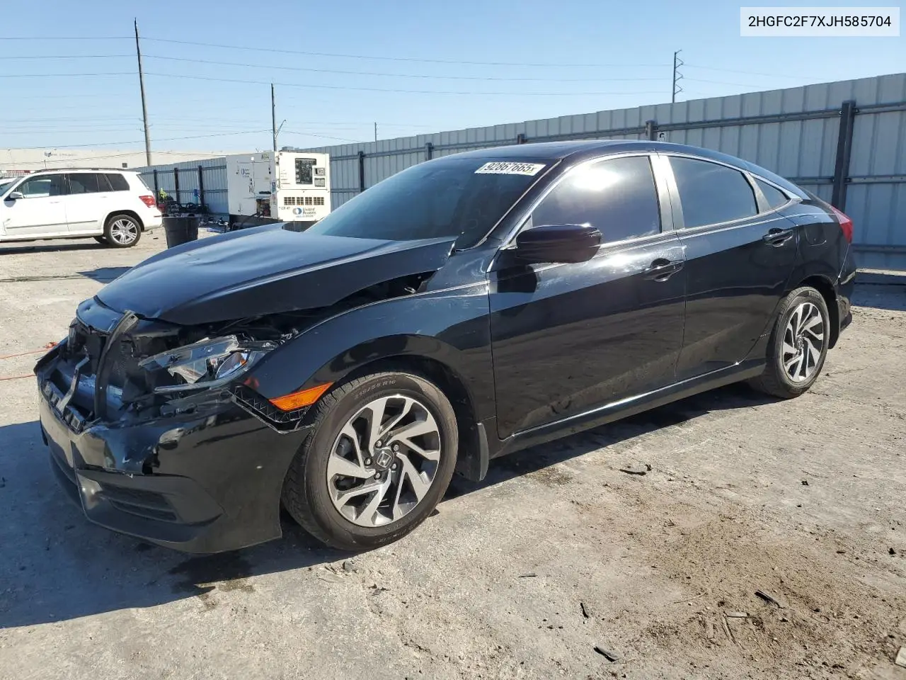 2HGFC2F7XJH585704 2018 Honda Civic Ex