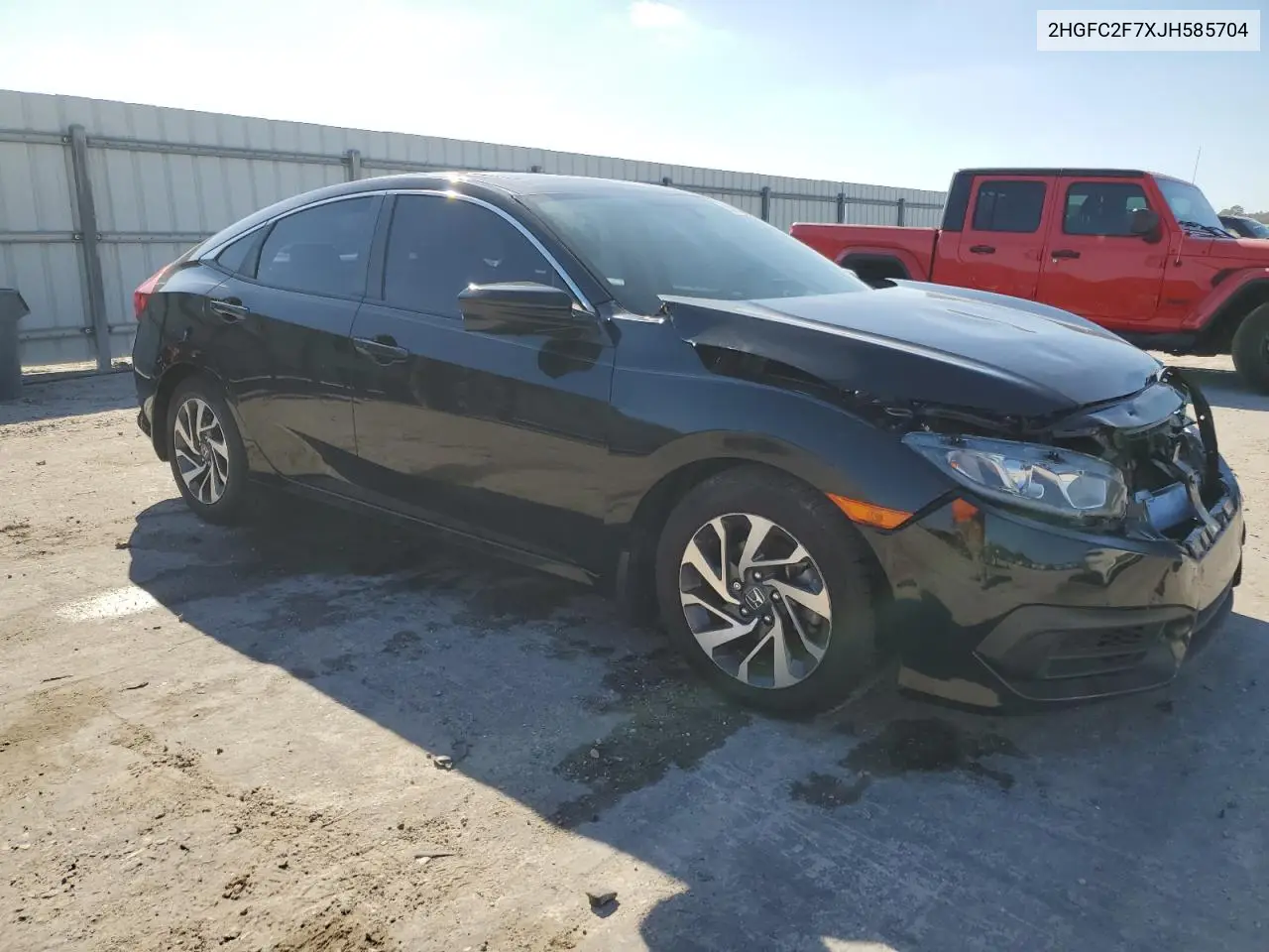 2HGFC2F7XJH585704 2018 Honda Civic Ex