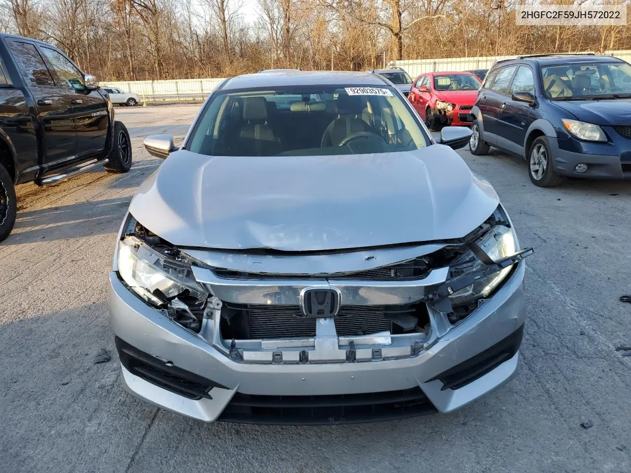2HGFC2F59JH572022 2018 Honda Civic Lx