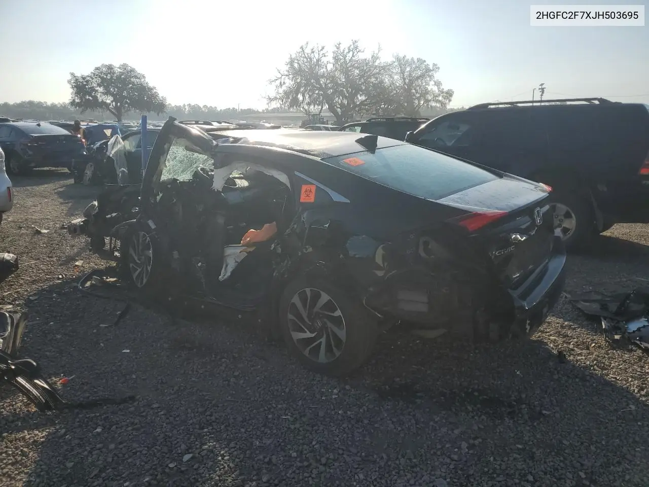 2HGFC2F7XJH503695 2018 Honda Civic Ex