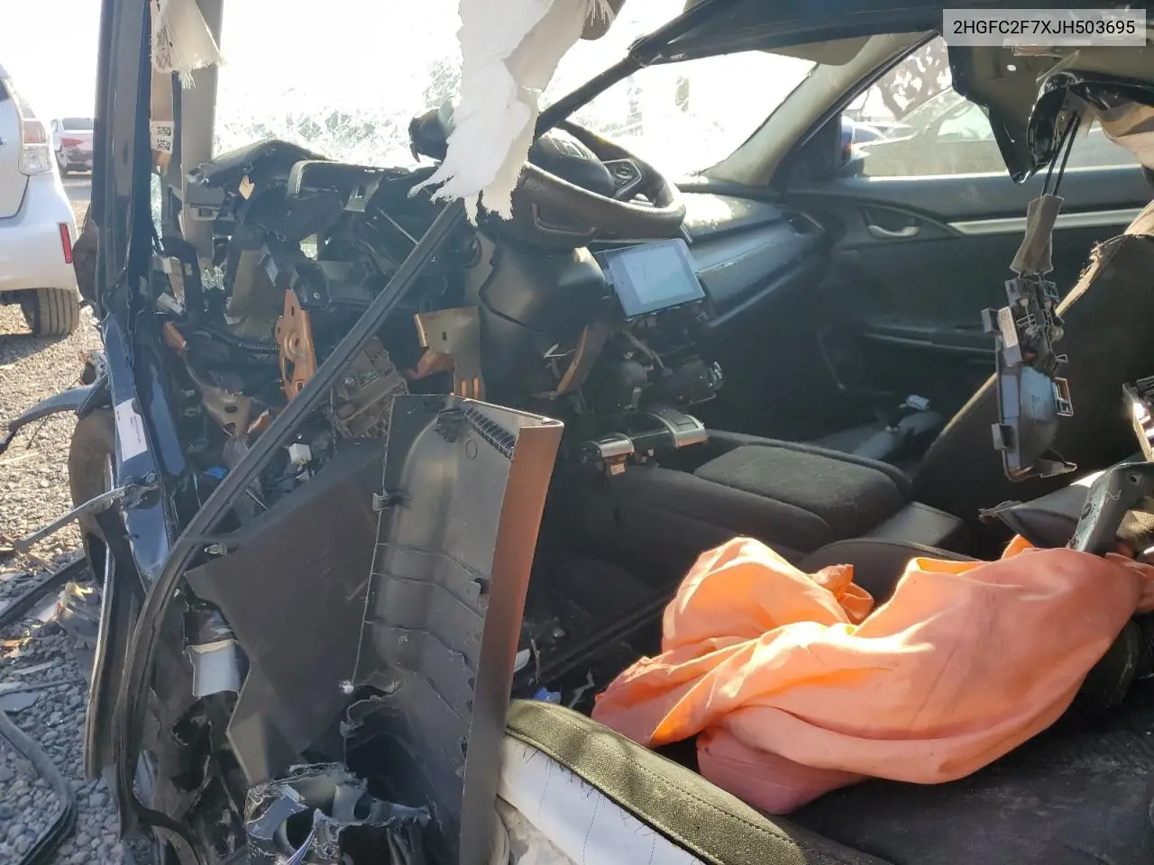 2HGFC2F7XJH503695 2018 Honda Civic Ex