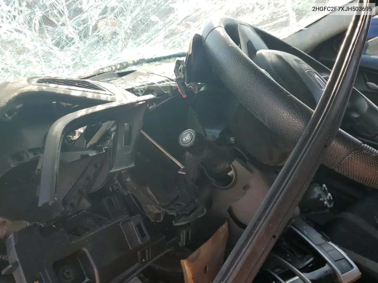 2HGFC2F7XJH503695 2018 Honda Civic Ex