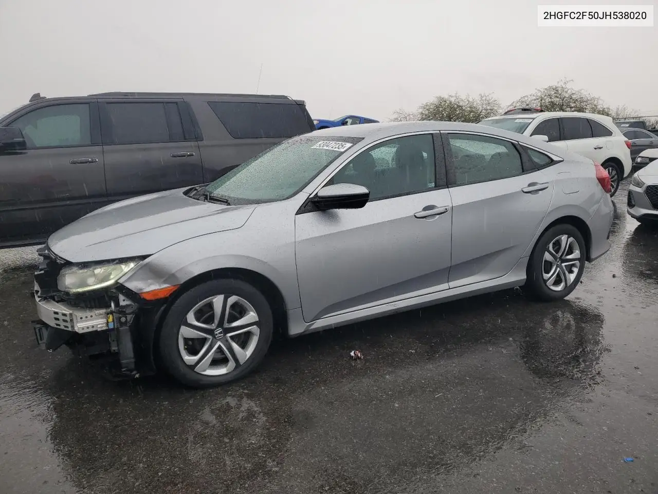 2HGFC2F50JH538020 2018 Honda Civic Lx
