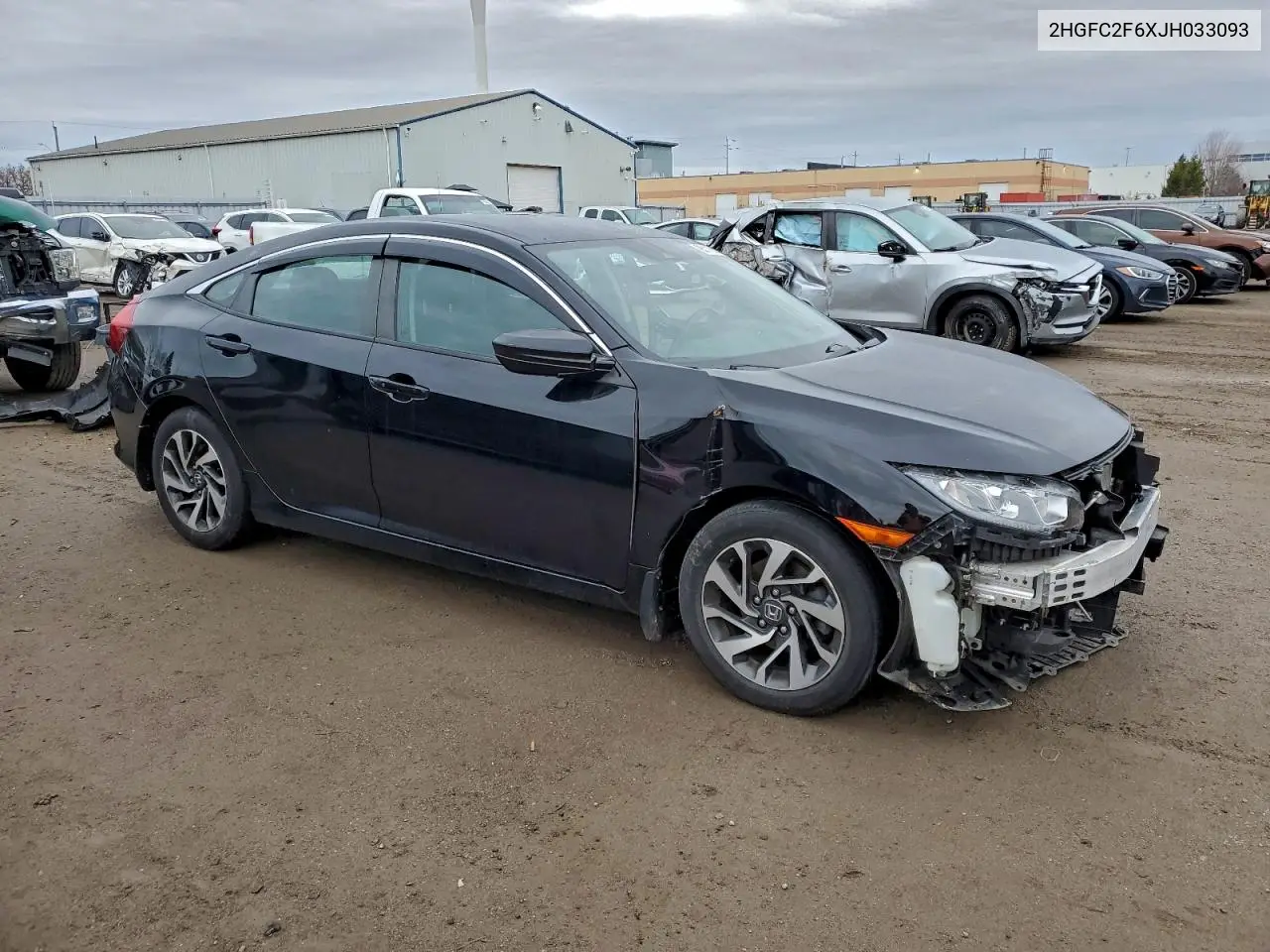 2HGFC2F6XJH033093 2018 Honda Civic Lx