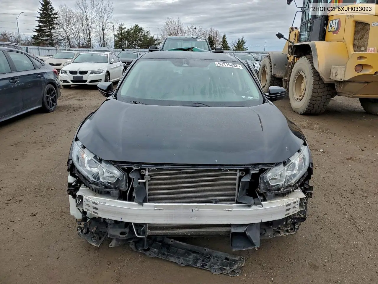 2HGFC2F6XJH033093 2018 Honda Civic Lx