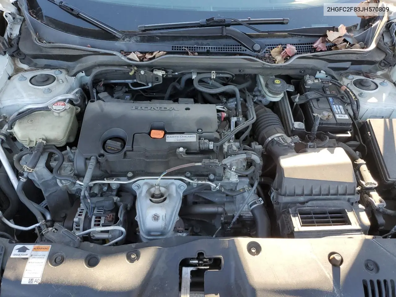 2HGFC2F83JH570809 2018 Honda Civic Ex