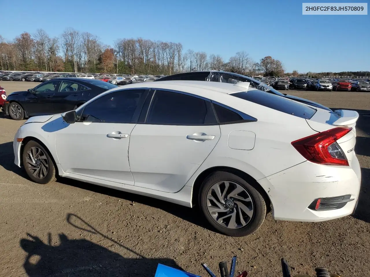 2HGFC2F83JH570809 2018 Honda Civic Ex