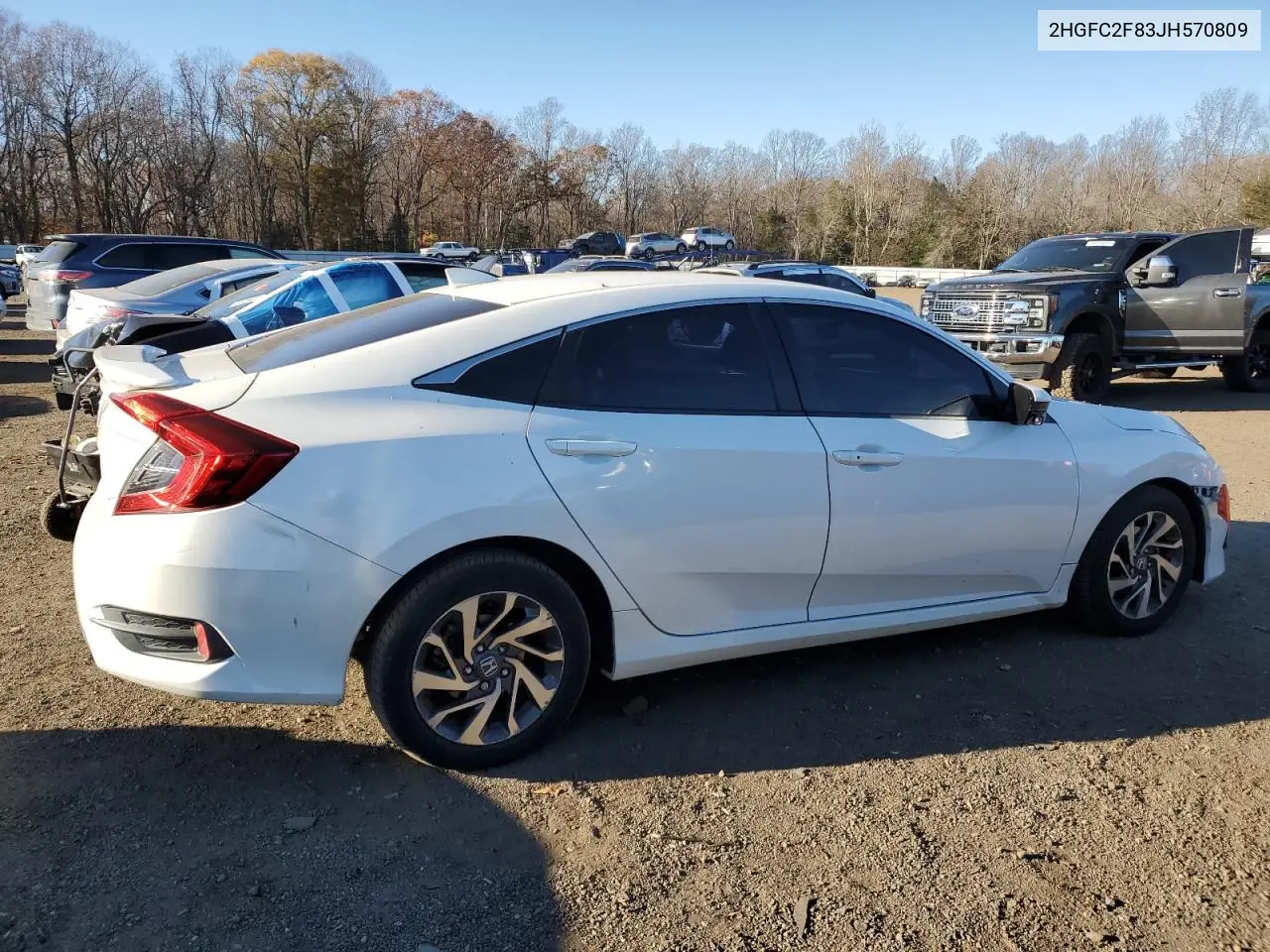 2HGFC2F83JH570809 2018 Honda Civic Ex