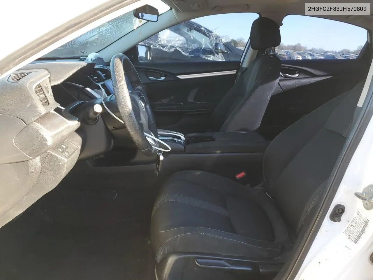 2HGFC2F83JH570809 2018 Honda Civic Ex