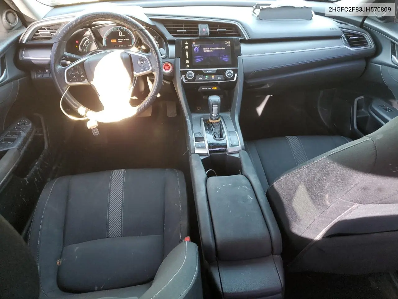 2HGFC2F83JH570809 2018 Honda Civic Ex
