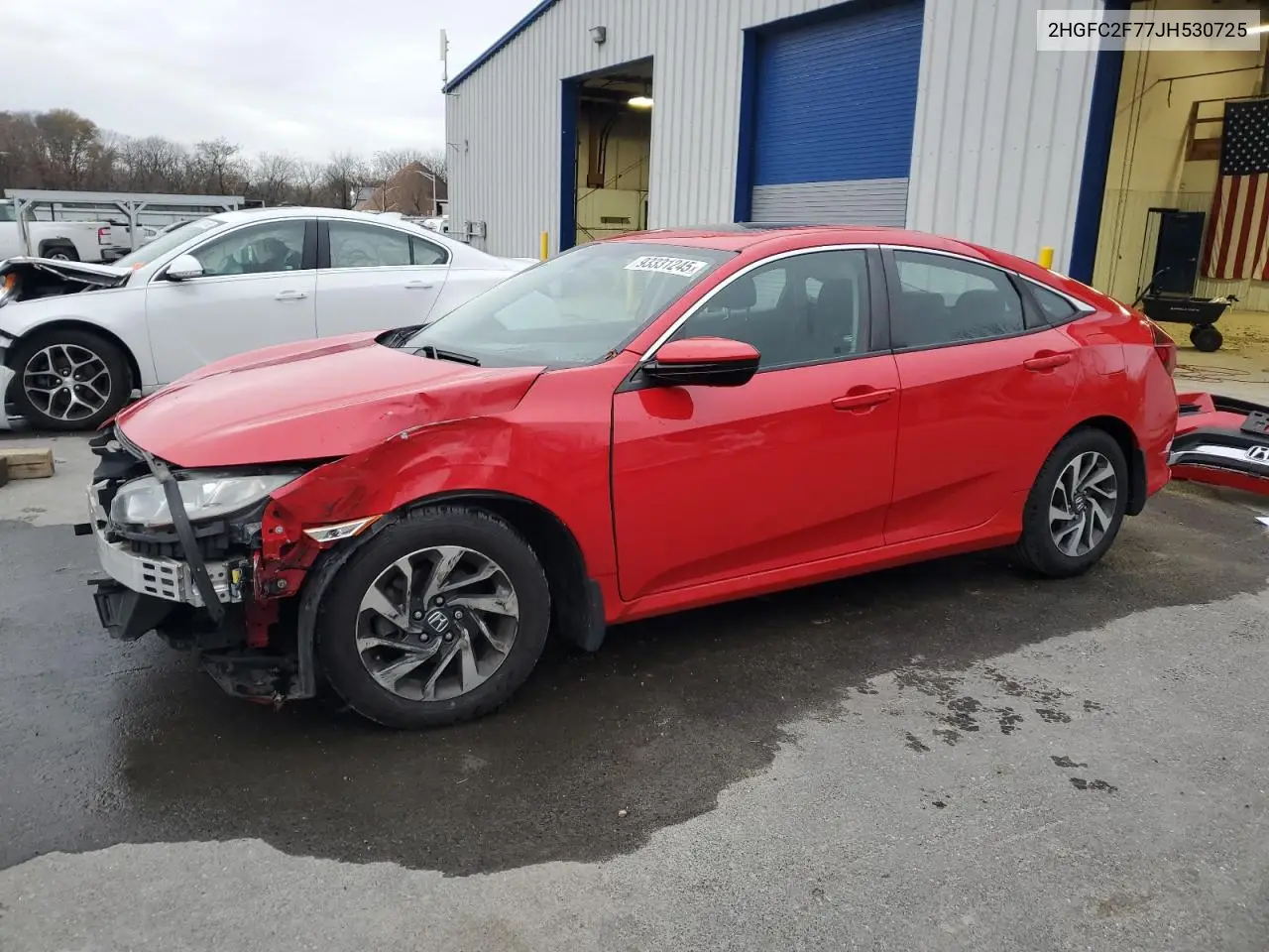 2HGFC2F77JH530725 2018 Honda Civic Ex