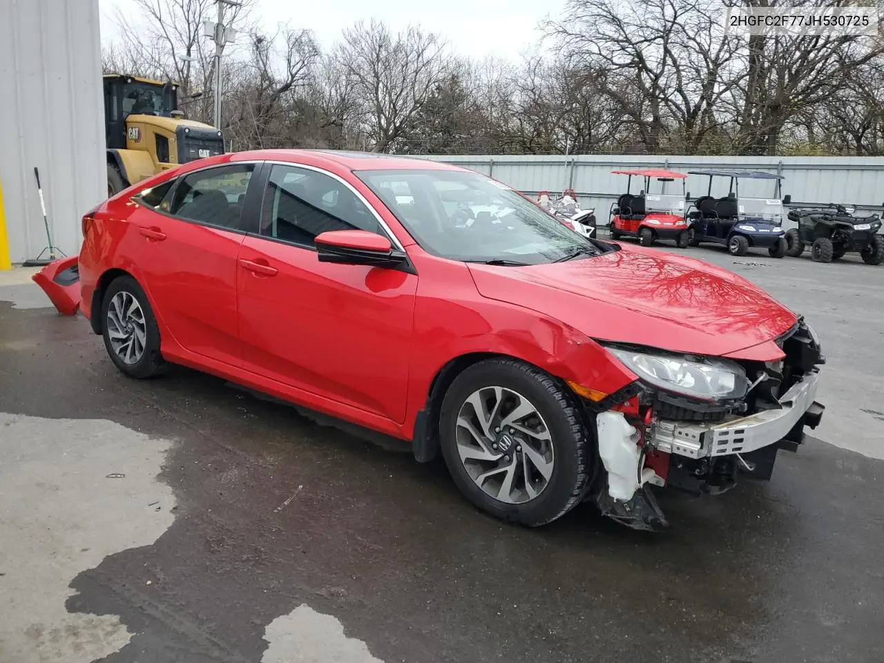 2HGFC2F77JH530725 2018 Honda Civic Ex
