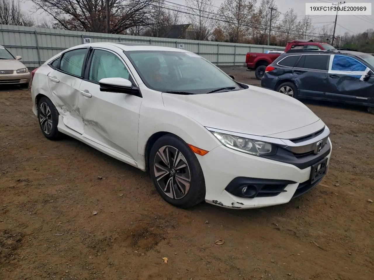 19XFC1F30JE200989 2018 Honda Civic Ex