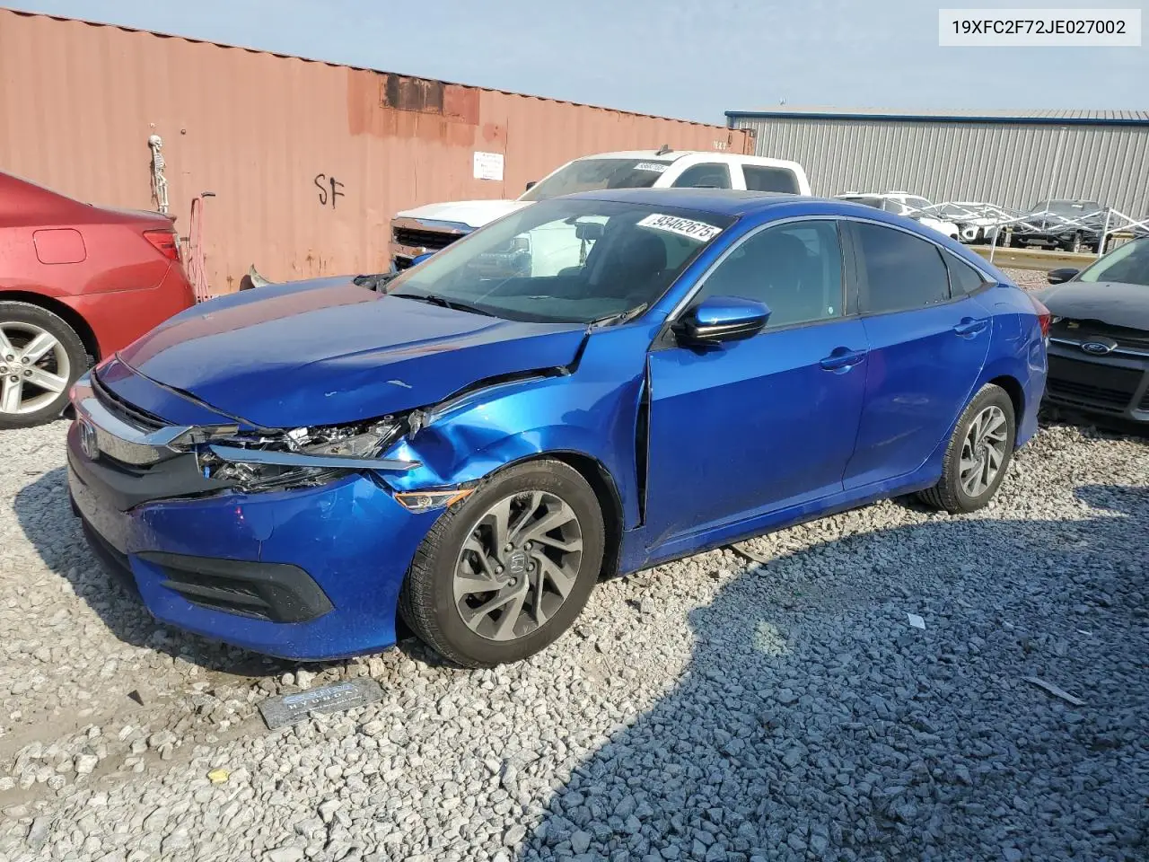 19XFC2F72JE027002 2018 Honda Civic Ex