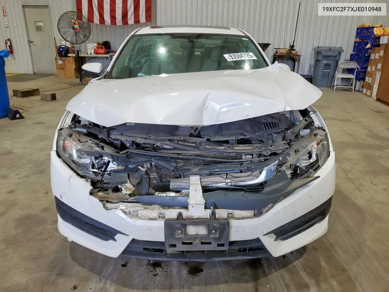 19XFC2F7XJE010948 2018 Honda Civic Ex