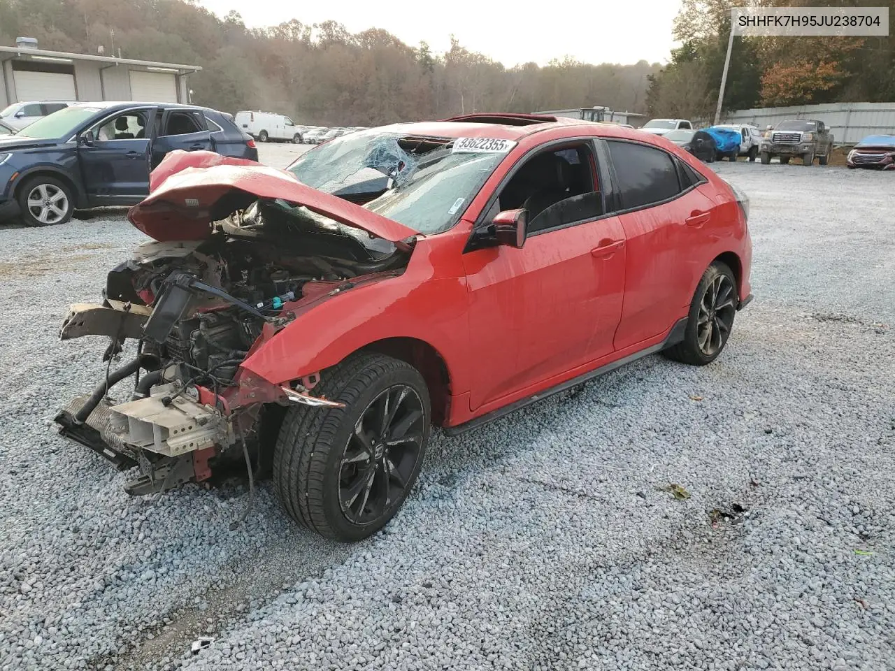 SHHFK7H95JU238704 2018 Honda Civic Sport Touring