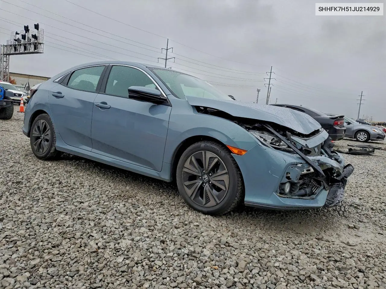 SHHFK7H51JU214929 2018 Honda Civic Ex