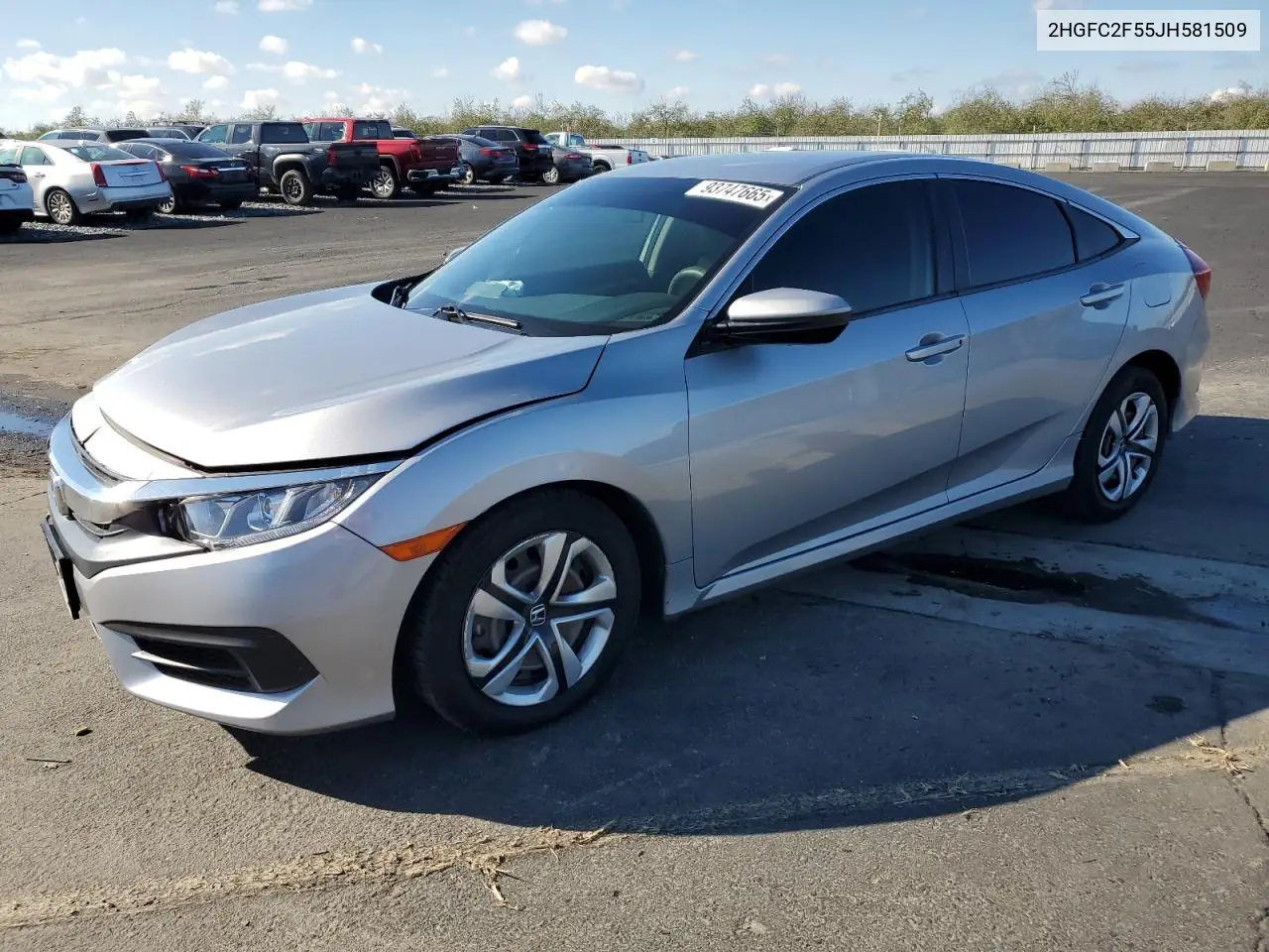 2HGFC2F55JH581509 2018 Honda Civic Lx