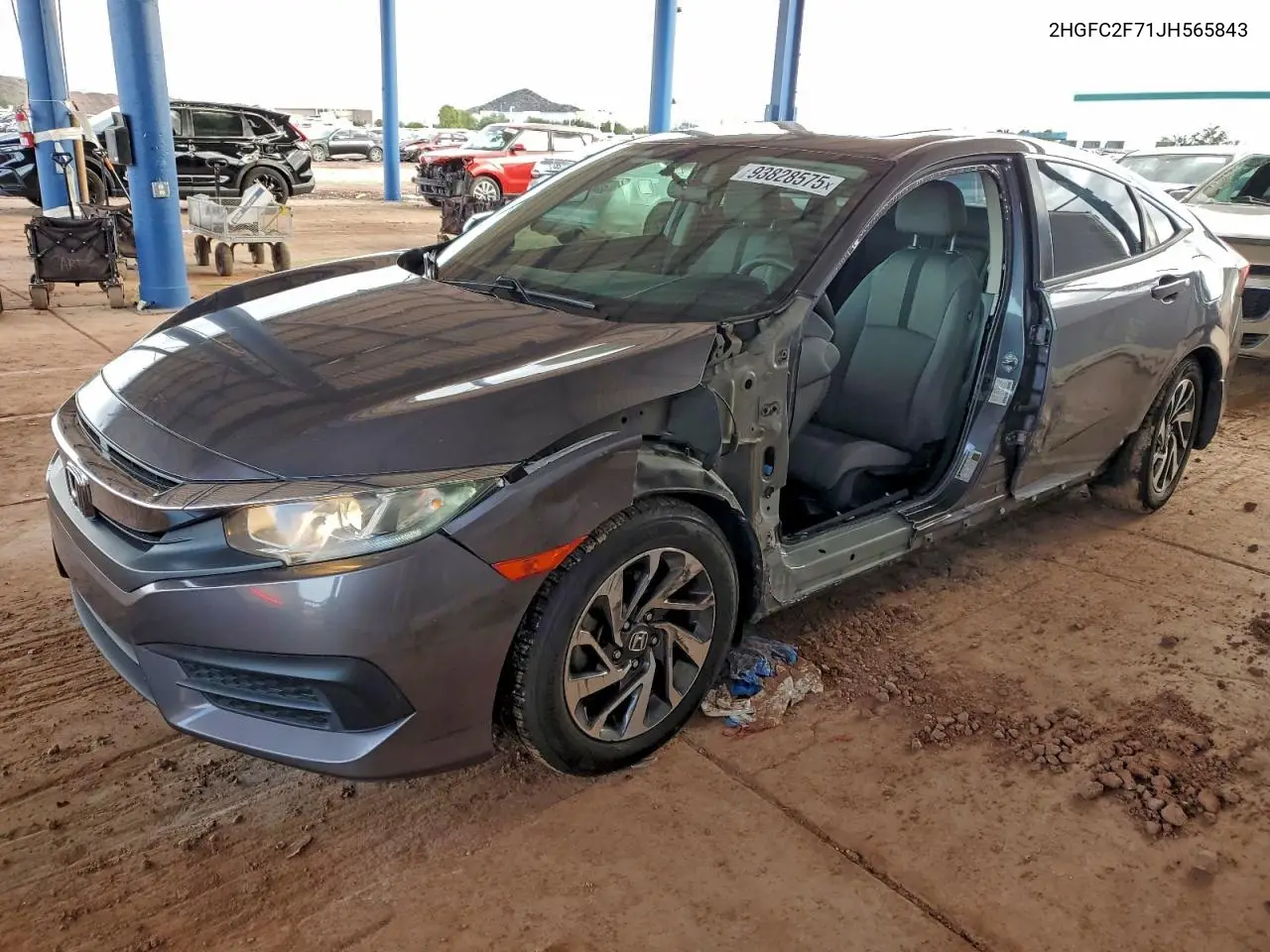 2HGFC2F71JH565843 2018 Honda Civic Ex
