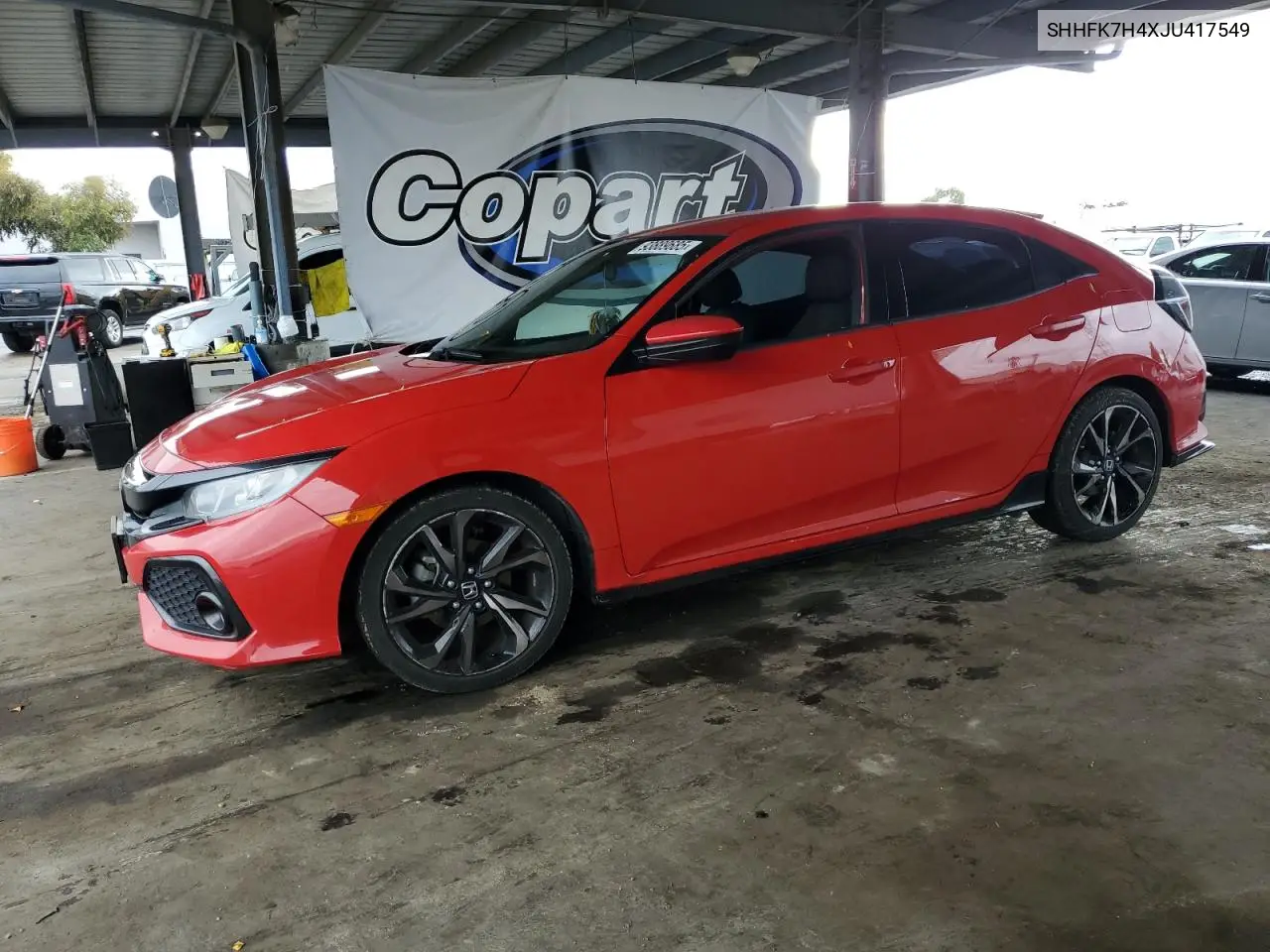 SHHFK7H4XJU417549 2018 Honda Civic Sport