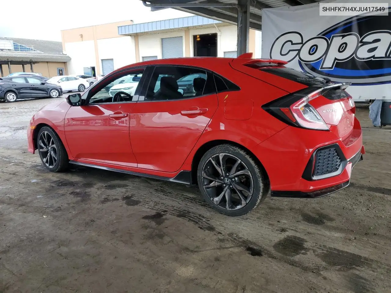 SHHFK7H4XJU417549 2018 Honda Civic Sport