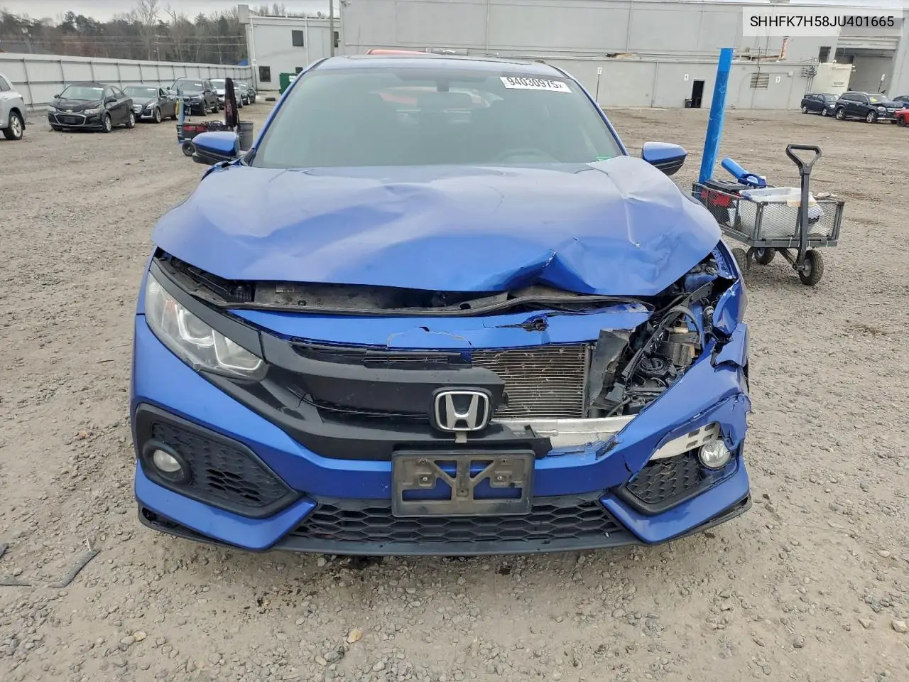 SHHFK7H58JU401665 2018 Honda Civic Ex