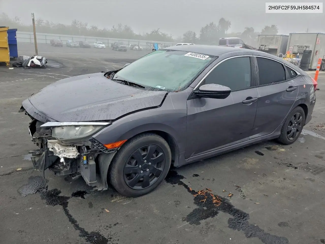 2HGFC2F59JH584574 2018 Honda Civic Lx