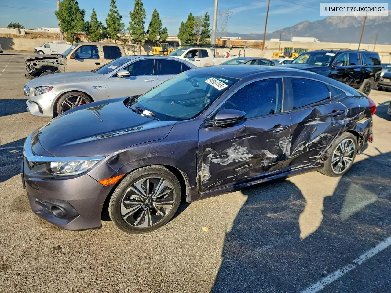 JHMFC1F76JX034155 2018 Honda Civic Exl