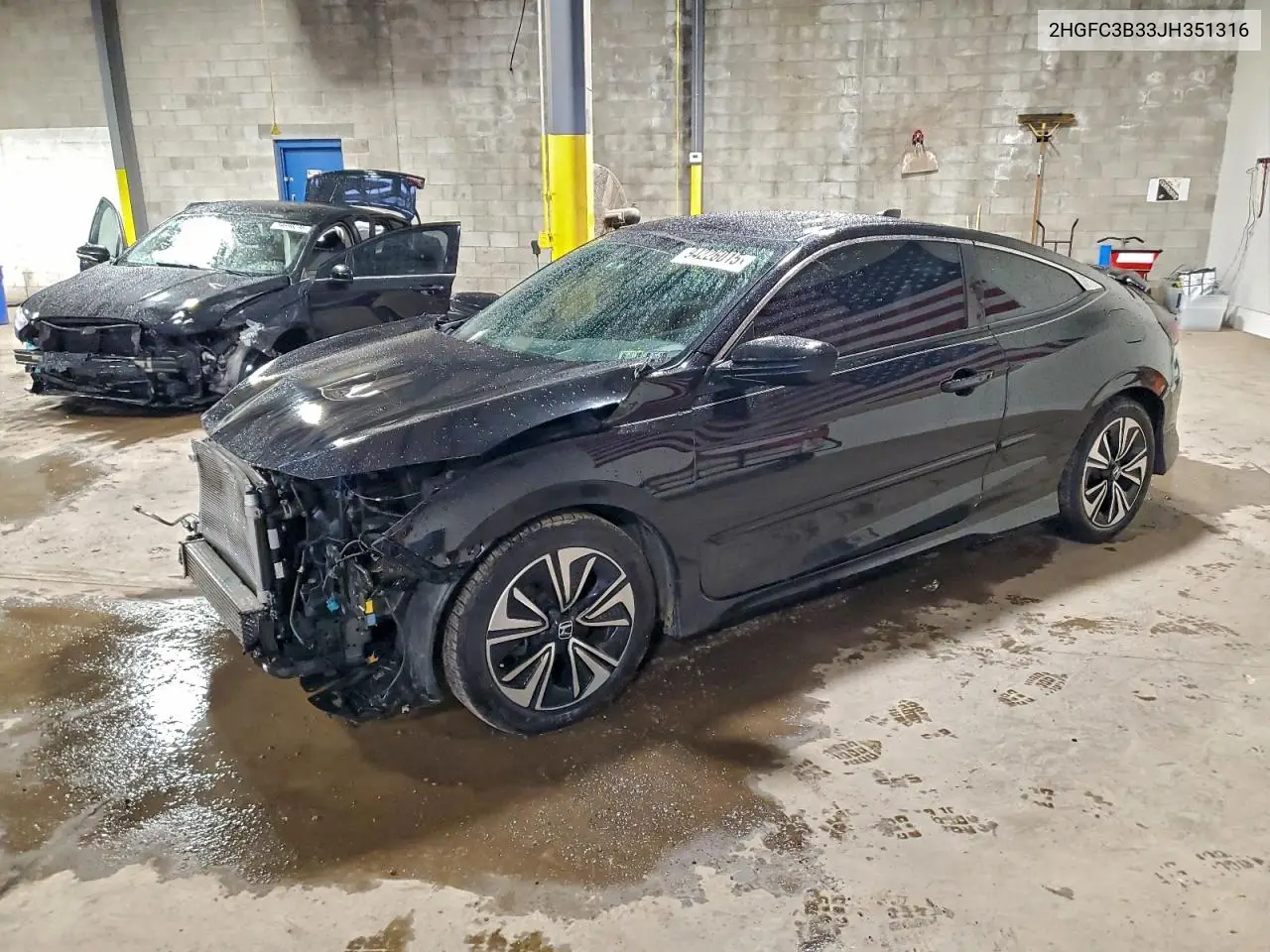 2HGFC3B33JH351316 2018 Honda Civic Ex