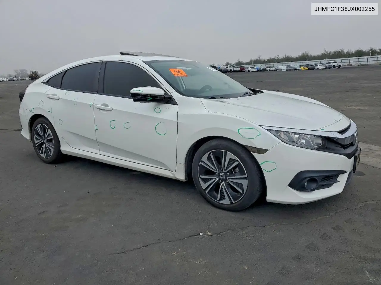 JHMFC1F38JX002255 2018 Honda Civic Ex