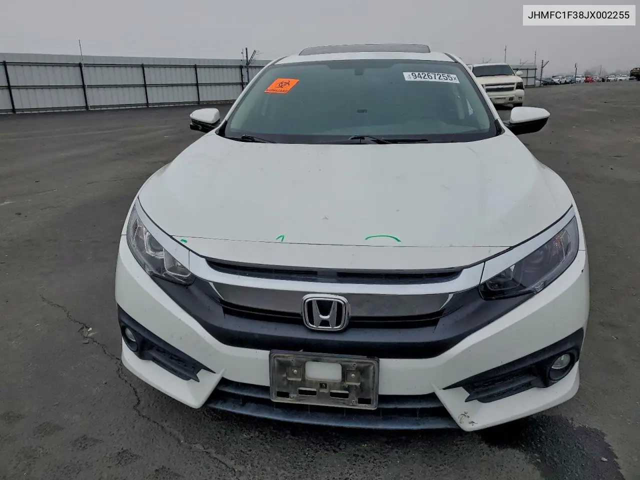 JHMFC1F38JX002255 2018 Honda Civic Ex