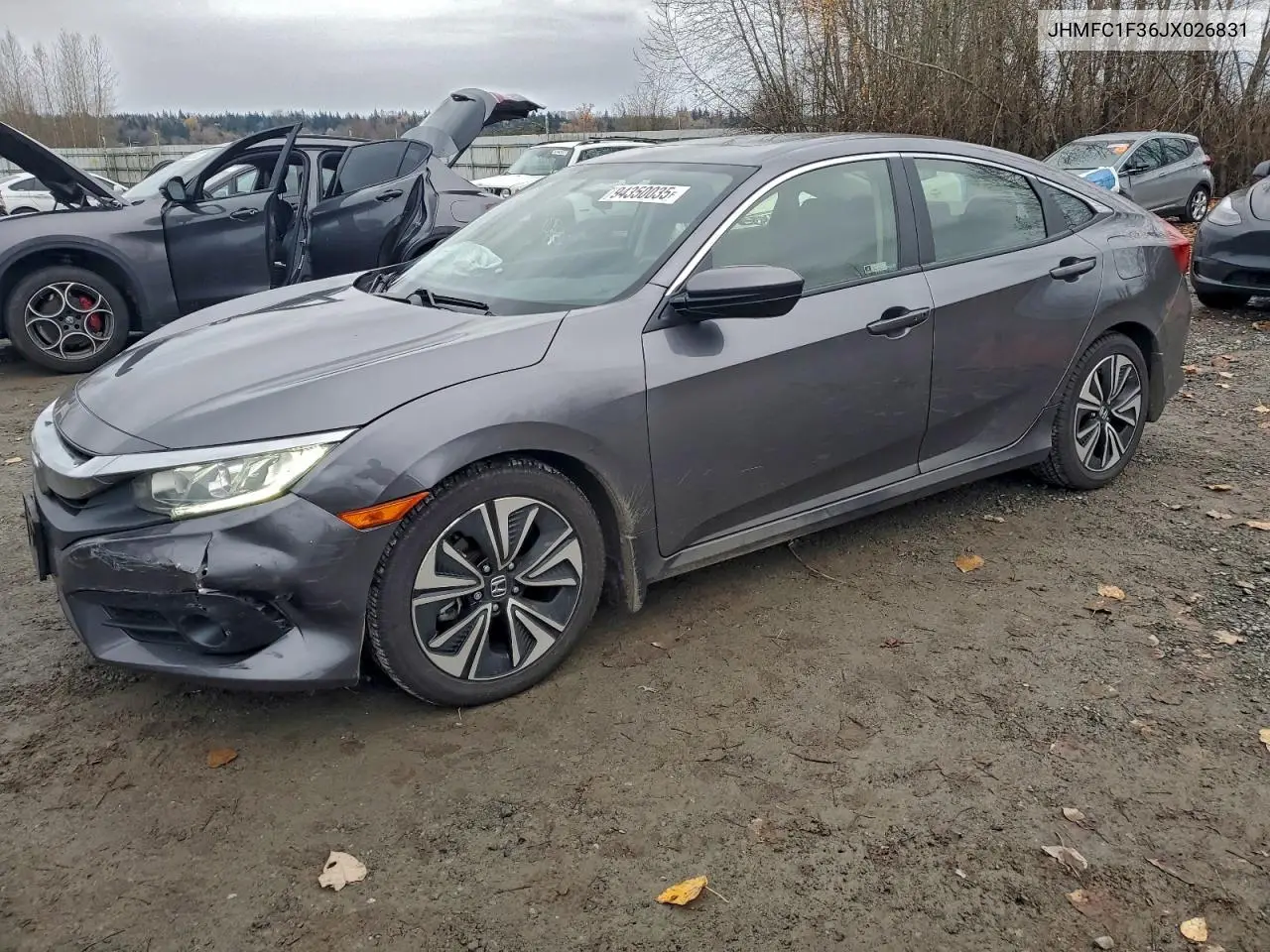 JHMFC1F36JX026831 2018 Honda Civic Ex