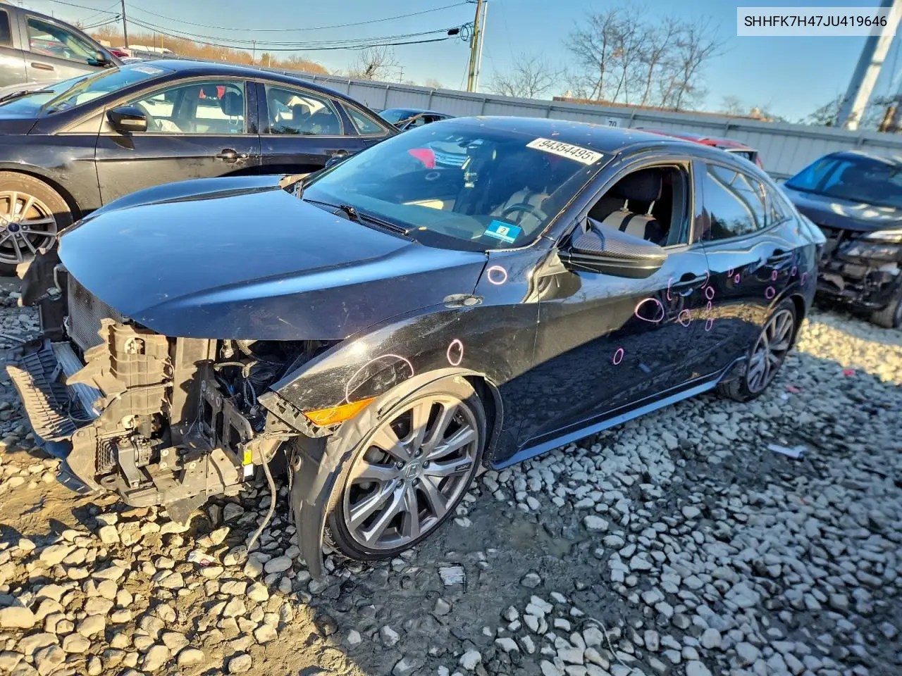 SHHFK7H47JU419646 2018 Honda Civic Sport