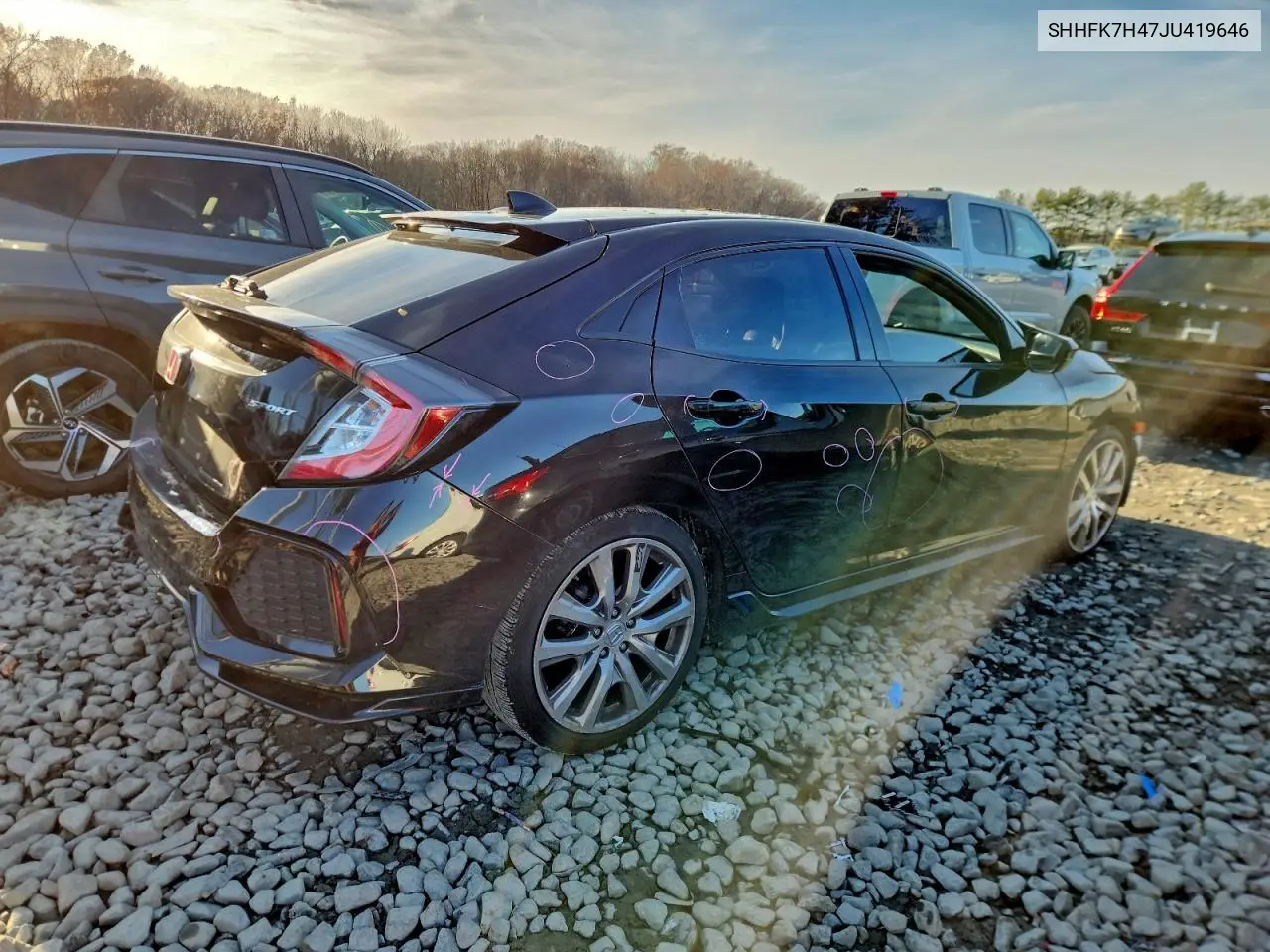 SHHFK7H47JU419646 2018 Honda Civic Sport