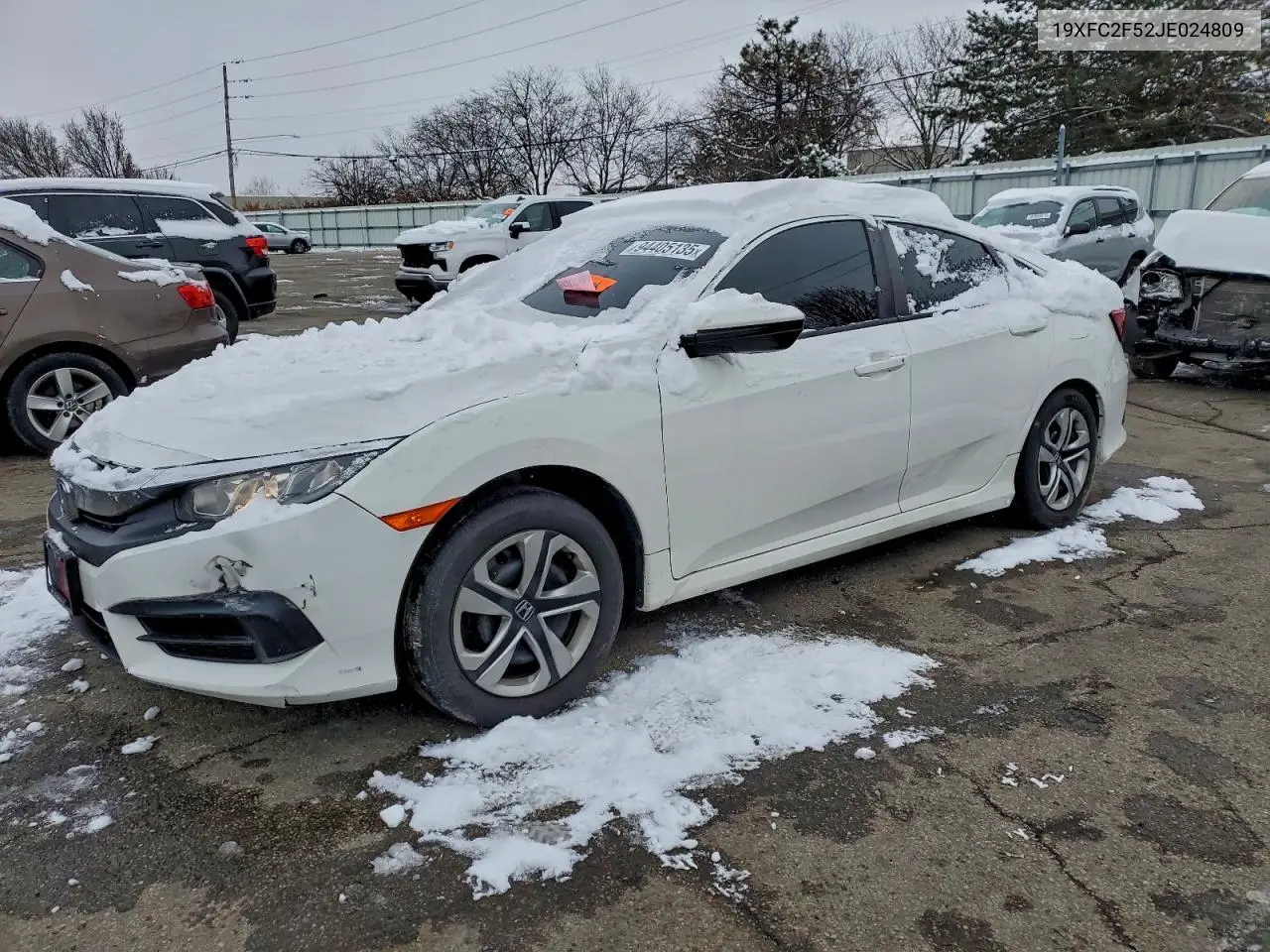 19XFC2F52JE024809 2018 Honda Civic Lx