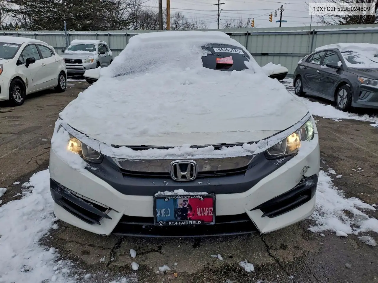 19XFC2F52JE024809 2018 Honda Civic Lx
